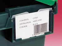 Distribution Container Label Holder