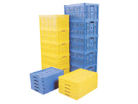 60 litre fold flat perforated container.