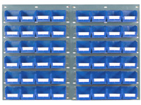 Louvred panel kit c/w 48 TC2 blue bins