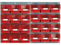 Louvred panel kit 24x TC3 red bins