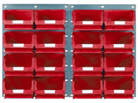 Louvred panel kit 16x TC4 red bins