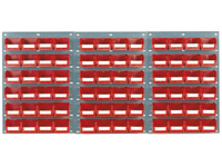 Louvred panel kit 72x TC2 red bins