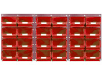 Louvred panel kit 24x TC4 red bins