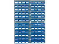 4 louvred panels c/w 96x TC2 blue bins