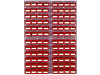 4 louvred panels c/w 96x TC2 red bins