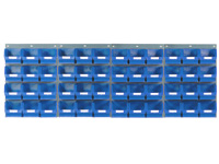 4 louvred panels c/w 48x TC3 blue bins