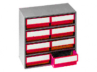 Storage Bin Cabinet, 8 x 3020 bins