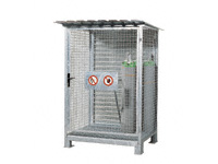 Gas cylinder cage, with base, 1500x1300x2250H