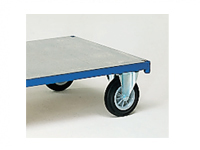 Zinc plated steel covering for modular trolleys