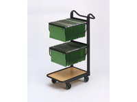Office trolley with 2 suspension file frames