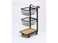 Office trolley with 2 baskets