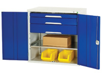 Low level cupboard with 3 drawers + 1 shelf
