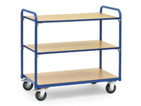 Faircart trolley with 3 shelves 850x500
