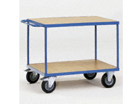Table top Cart 1000x600mm with 2 timber shelves