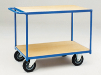 Table top Cart 1200x800mm with 2 timber shelves