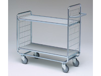 Solid 2-shelf trolley 1120x800x460, 200kg