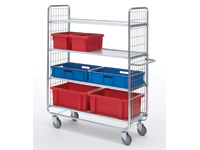 Solid 4-shelf trolley 1585x800x460, 200kg