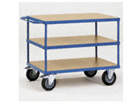 Table top Cart 1000x700mm with 3 timber shelves