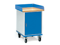 Mobile Cupboard with 3 shelves 150kg capacity