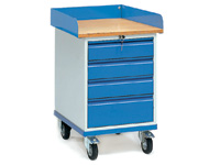 Mobile Cupboard with 4 drawers 150kg capacity