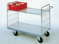 300kg capacity 2-shelf trolley 1030x990x650
