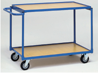 Table Top Cart 850x500, horizontal handle, 2 shelf