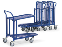 Warehouse trolley with double platform 300kg