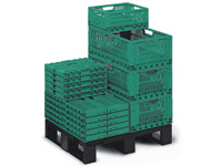 47 Ltr Folding Euro Container perforated sides