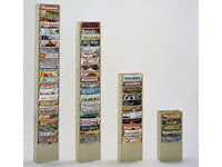 5 - pocket steel vertical literature rack