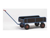 4-wheel Hand Cart, platform 945 x 545mm, 4 sides