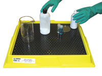 Polyurethane laboratory workbench spill tray