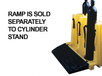 Tough polyethylene gas cylinder stand, capacity 6