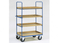 4-shelf H/D Tray Trolley 1000x600x1800 LxWxH