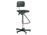 Industrial seating high lift classic with footrest