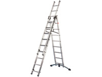 Aluminium combination ladder, 4.8m working height