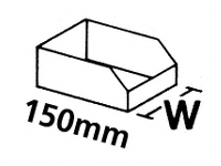 Metric fibreboard K-Bins 150mm x 50mm
