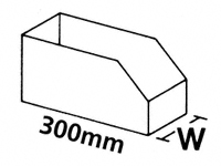 Metric fibreboard K-Bins 300mm x 75mm