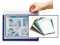 A3 landscape document pockets, adhesive backed