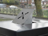 Ashtray accessory for litter bins
