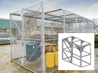 Modular High Security Galvanised Cage-1260mm depth