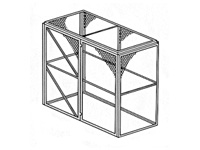 Modular Security Powder Coated Cage-1260mm depth