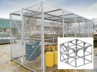 Modular Security Galvanised Cage-2480mm depth