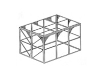 Modular Security Powder Coated Cage-3700mm depth
