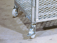 Castor Set for Enclosed Security Cages