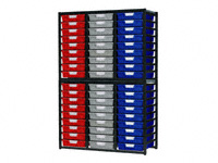 Standard tray rack shelving system, high level
