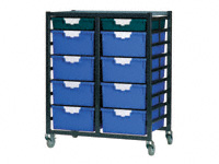Standard tray rack shelving system, mid level