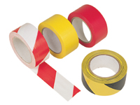 Self adhesive floor marking tape, red/white