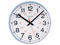 255mm Quartz Plastic Case Wall Clock 24hr