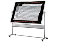 Mobile Double-Sided Magnetic Whiteboard, Printed