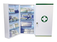 First Aid Cabinet c/w 21-50 persons first aid kit